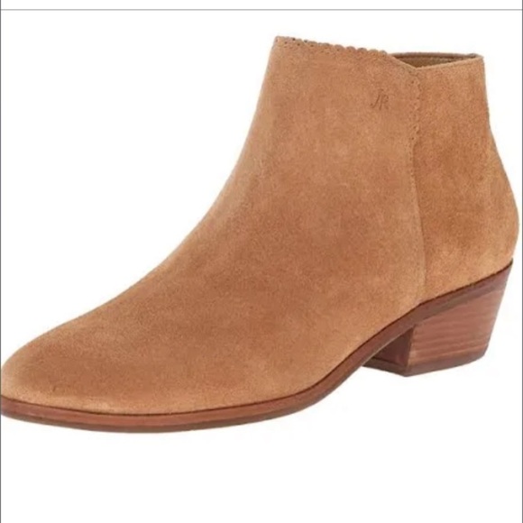 Jack Rogers Bailee suede booties ankle boots zip up closing Sz 8.5 - Picture 11 of 12